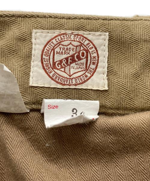 G&F Co（ジーアンドエフコー）G&F co (ジーアンドエフコー) HERINGBONE TROUSER ベージュ サイズ:34の古着・服飾アイテム