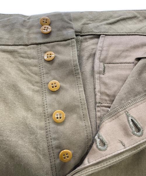 G&F Co（ジーアンドエフコー）G&F co (ジーアンドエフコー) HERINGBONE TROUSER ベージュ サイズ:34の古着・服飾アイテム