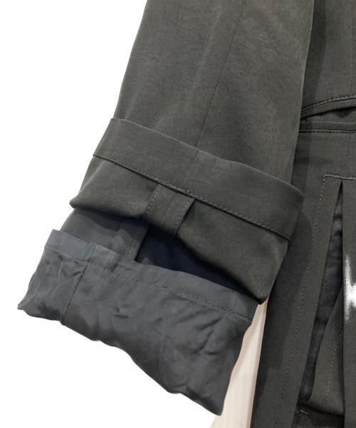 GROUND Y（グラウンドワイ）GROUND Y (グラウンドワイ) TRIACETATE/POLYESTER CREPE de CHINE DOUBLE JACKET ブラック サイズ:4の古着・服飾アイテム