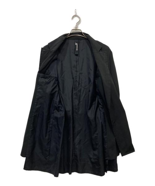 GROUND Y（グラウンドワイ）GROUND Y (グラウンドワイ) TRIACETATE/POLYESTER CREPE de CHINE DOUBLE JACKET ブラック サイズ:4の古着・服飾アイテム