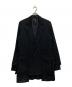 GROUND Y（グラウンドワイ）の古着「TRIACETATE/POLYESTER CREPE de CHINE DOUBLE JACKET」｜ブラック