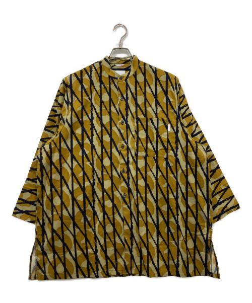 SOU・SOU（ソウソウ）SOU・SOU (ソウソウ) 高島縮 薙刀長草衣 嵐 ブラウン サイズ:Lの古着・服飾アイテム