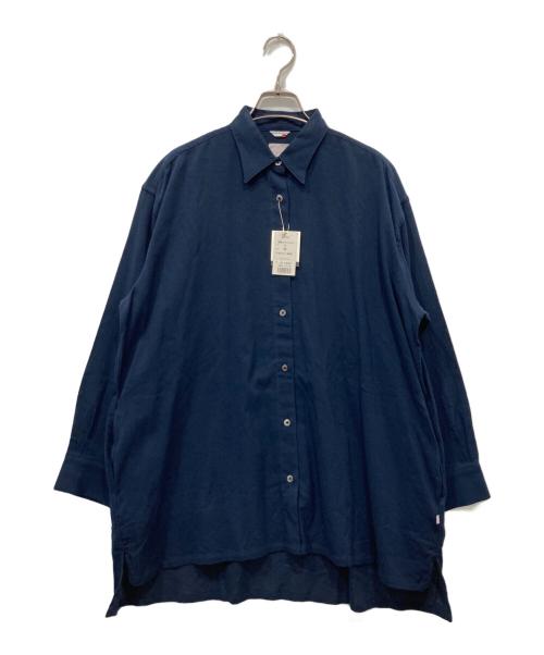 SOU・SOU（ソウソウ）SOU・SOU (ソウソウ) 高島縮 グランチュニックシャツ ネイビー サイズ:FREEの古着・服飾アイテム