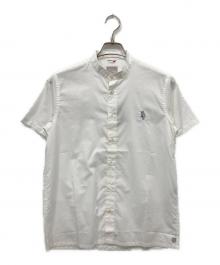 SOU・SOU（ソウソウ）の古着「GIZA COTTON スタンドカラー半袖シャツ」｜ホワイト