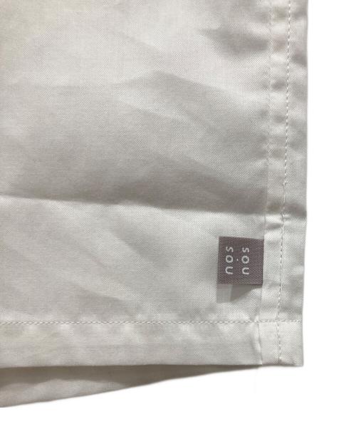 SOU・SOU（ソウソウ）SOU・SOU (ソウソウ) GIZA COTTON スタンドカラー半袖シャツ ホワイト サイズ:Sの古着・服飾アイテム
