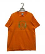 stussyステューシー）の古着「モノグラムヘッドフォンTシャツ」｜オレンジ
