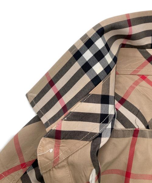 BURBERRY LONDON（バーバリーロンドン）BURBERRY LONDON (バーバリーロンドン) ノバチェック半袖シャツ ベージュ サイズ:Lの古着・服飾アイテム