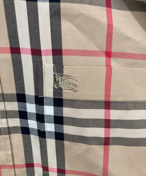 BURBERRY LONDON（バーバリーロンドン）BURBERRY LONDON (バーバリーロンドン) ノバチェック半袖シャツ ベージュ サイズ:Lの古着・服飾アイテム