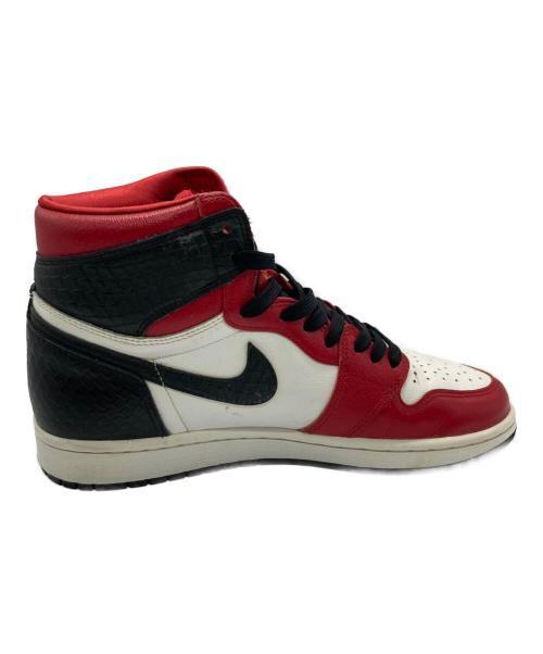 NIKE（ナイキ）NIKE (ナイキ) Women's Air Jordan 1 High OG/ウィメンズ エアジョーダン1 ハイ OG レッド×ブラック サイズ:26の古着・服飾アイテム