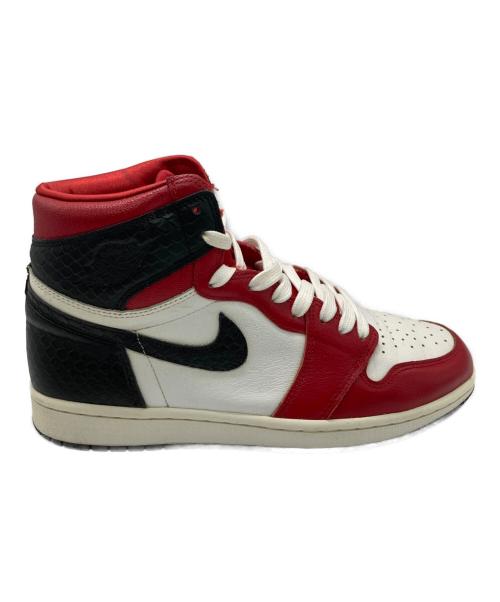 NIKE（ナイキ）NIKE (ナイキ) Women's Air Jordan 1 High OG/ウィメンズ エアジョーダン1 ハイ OG レッド×ブラック サイズ:26の古着・服飾アイテム