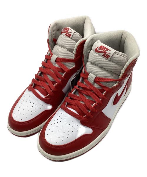 NIKE（ナイキ）NIKE (ナイキ) Women's Air Jordan 1 High OG/ウィメンズ エアジョーダン1 ハイ OG レッド×ホワイト サイズ:26の古着・服飾アイテム