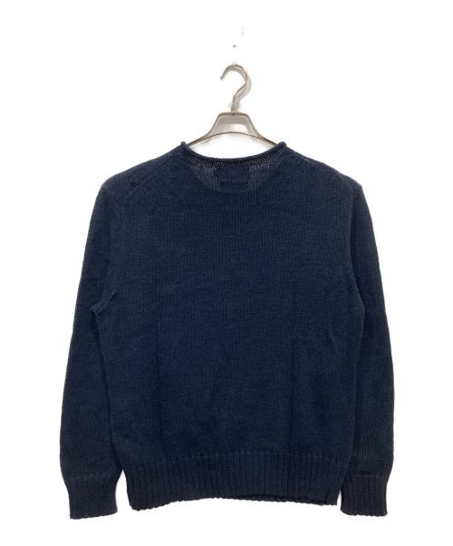 POLO RALPH LAUREN（ポロ・ラルフローレン）POLO RALPH LAUREN (ポロ・ラルフローレン) ロールネック星条旗ニット ネイビー サイズ:Lの古着・服飾アイテム