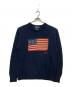 POLO RALPH LAUREN（ポロ・ラルフローレン）の古着「ロールネック星条旗ニット」｜ネイビー