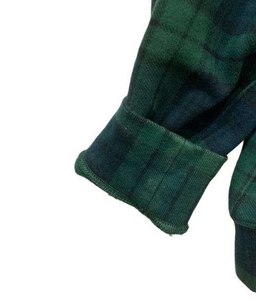 POLO RALPH LAUREN（ポロ・ラルフローレン）POLO RALPH LAUREN (ポロ・ラルフローレン) タータンチェックブラックウォッチ パーカー グリーン×ネイビー サイズ:XLの古着・服飾アイテム