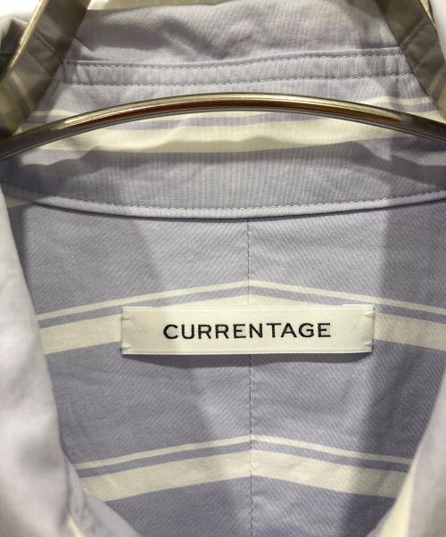 CURRENTAGE（カレンテージ）CURRENTAGE (カレンテージ) ストライプシャツワンピース ブルー×ホワイト サイズ:FREEの古着・服飾アイテム