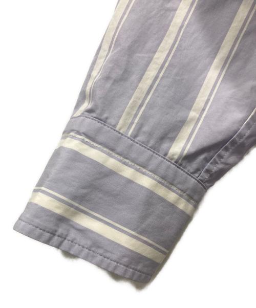 CURRENTAGE（カレンテージ）CURRENTAGE (カレンテージ) ストライプシャツワンピース ブルー×ホワイト サイズ:FREEの古着・服飾アイテム
