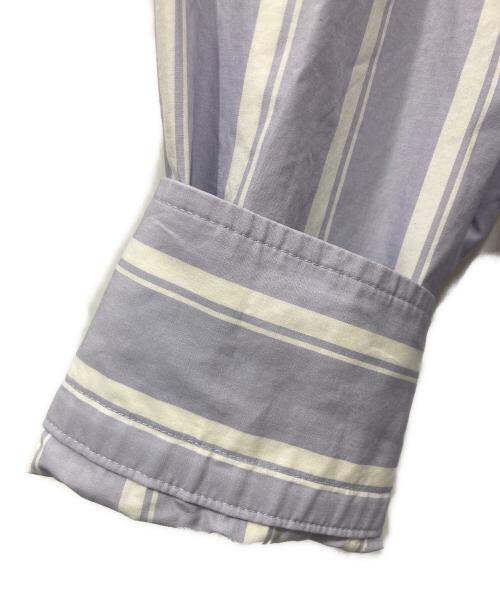 CURRENTAGE（カレンテージ）CURRENTAGE (カレンテージ) ストライプシャツワンピース ブルー×ホワイト サイズ:FREEの古着・服飾アイテム