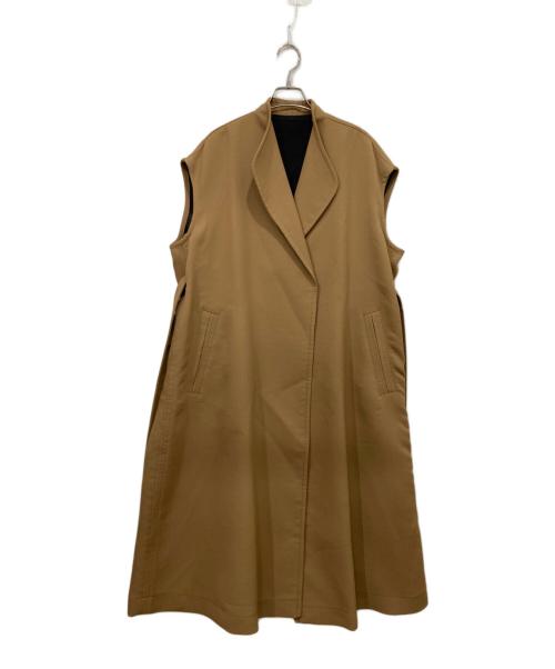 ELLIE（エリー）ELLIE (エリー) スリーブレスコート ブラウン サイズ:FREEの古着・服飾アイテム