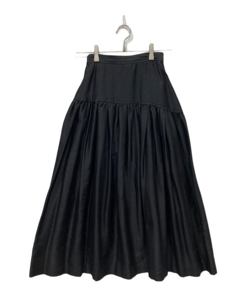 tricot COMME des GARCONS（トリココムデギャルソン）tricot COMME des GARCONS (トリココムデギャルソン) シルクギャザースカート ブラック サイズ:Sの古着・服飾アイテム