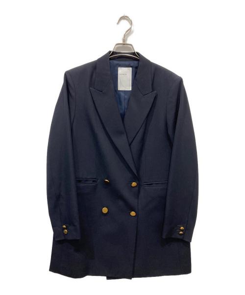 Noble（ノーブル）Noble (ノーブル) ピークドロングジャケット2 ネイビー サイズ:40の古着・服飾アイテム