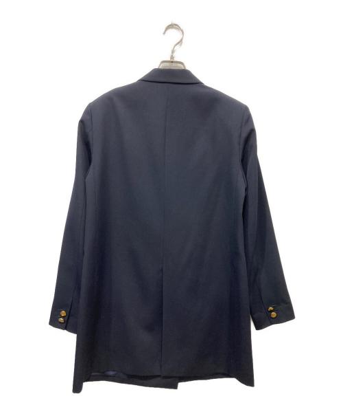 Noble（ノーブル）Noble (ノーブル) ピークドロングジャケット2 ネイビー サイズ:40の古着・服飾アイテム