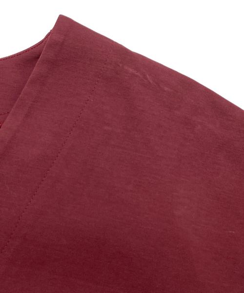 BALLSEY（ボールジィ）BALLSEY (ボールジィ) コットンナイロンリバーポンチ Vネックワンピース ボルドー サイズ:36の古着・服飾アイテム