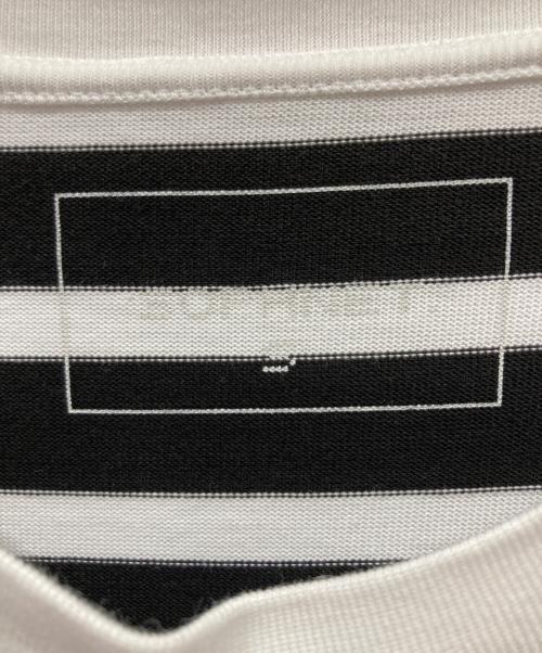 SOPHNET.（ソフネット）SOPHNET. (ソフネット) LOGO S/S BORDER TEE ホワイト×ブラック サイズ:Sの古着・服飾アイテム