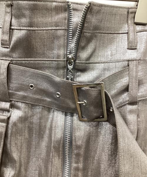 UNITED TOKYO（ユナイテッドトーキョー）UNITED TOKYO (ユナイテッドトーキョー) グリッターアレンジスカート シルバー サイズ:2の古着・服飾アイテム