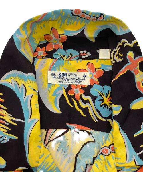 Sun Surf（サンサーフ）Sun Surf (サンサーフ) アロハシャツ ブラウン×イエロー サイズ:Mの古着・服飾アイテム