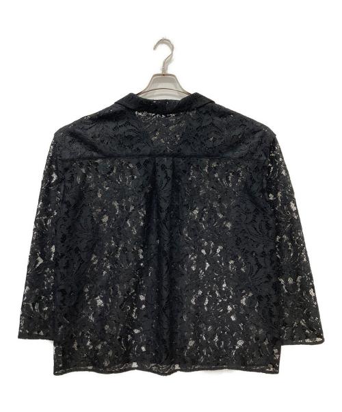 Noble（ノーブル）Noble (ノーブル) ボタニカルレースオープンカラー ブラック サイズ:-の古着・服飾アイテム