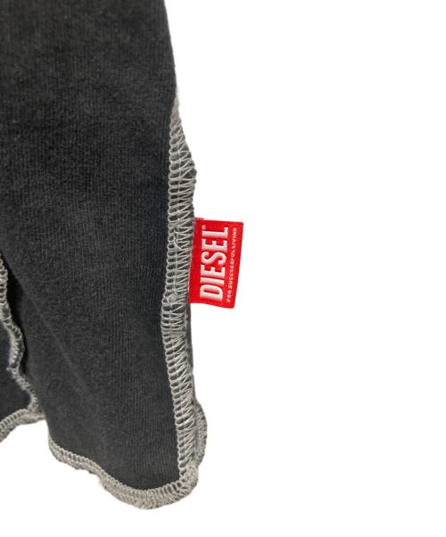 DIESEL（ディーゼル）DIESEL (ディーゼル) オーバーロックステッチロンT ブラック サイズ:Mの古着・服飾アイテム