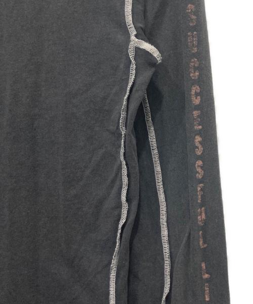 DIESEL（ディーゼル）DIESEL (ディーゼル) オーバーロックステッチロンT ブラック サイズ:Mの古着・服飾アイテム