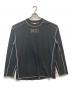 DIESEL（ディーゼル）の古着「オーバーロックステッチロンT」｜ブラック