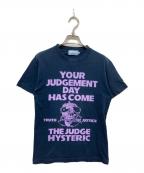 Hysteric Glamourヒステリックグラマー）の古着「プリントTシャツ」｜ネイビー