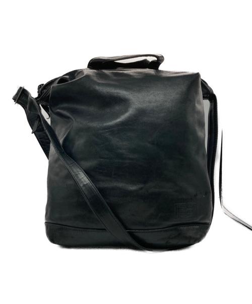 PORTER（ポーター）PORTER (ポーター) 2WAY SHOULDER BAG(S) / レザーショルダーバッグ ブラックの古着・服飾アイテム