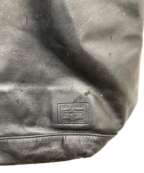 PORTER（ポーター）PORTER (ポーター) 2WAY SHOULDER BAG(S) / レザーショルダーバッグ ブラックの古着・服飾アイテム