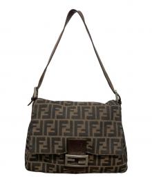 FENDI（フェンディ）の古着「ズッカ柄マンマバケットショルダーバッグ」｜ブラウン