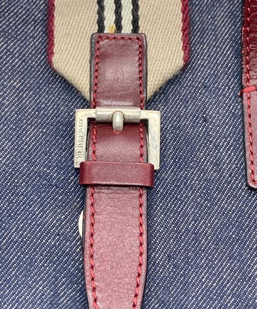 BURBERRY（バーバリー）BURBERRY (バーバリー) ハンドバッグ インディゴの古着・服飾アイテム