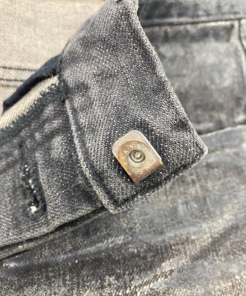 DIOR HOMME（ディオール オム）DIOR HOMME (ディオール オム) ラスターコーティングデニムパンツ ブラック サイズ:28の古着・服飾アイテム