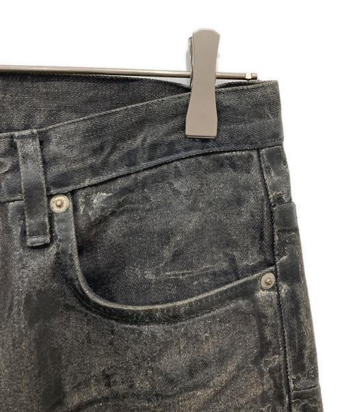 DIOR HOMME（ディオール オム）DIOR HOMME (ディオール オム) ラスターコーティングデニムパンツ ブラック サイズ:28の古着・服飾アイテム