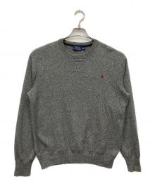 POLO RALPH LAUREN（ポロ・ラルフローレン）の古着「クルーネックスウェット」｜グレー