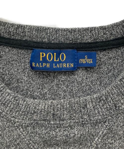 POLO RALPH LAUREN（ポロ・ラルフローレン）POLO RALPH LAUREN (ポロ・ラルフローレン) クルーネックスウェット グレー サイズ:Sの古着・服飾アイテム