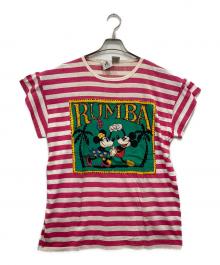 MICKEY & CO.（ミッキーアンドコウ）の古着「プリントTシャツ」｜ピンク