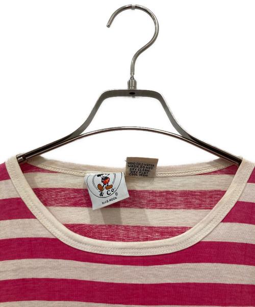 MICKEY & CO.（ミッキーアンドコウ）MICKEY & CO. (ミッキーアンドコウ) プリントTシャツ ピンク サイズ:Mの古着・服飾アイテム