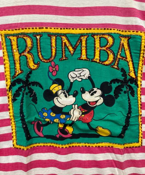 MICKEY & CO.（ミッキーアンドコウ）MICKEY & CO. (ミッキーアンドコウ) プリントTシャツ ピンク サイズ:Mの古着・服飾アイテム