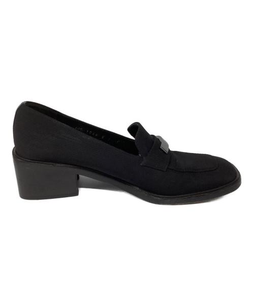 GUCCI（グッチ）GUCCI (グッチ) スクエアトゥローファー ブラック サイズ:37 1/2の古着・服飾アイテム