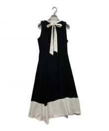 HER LIP TO（ハーリップトゥ）の古着「Imperia Asymmetric Dress」｜ブラック×ホワイト