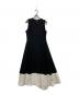 HER LIP TO (ハーリップトゥ) Imperia Asymmetric Dress ブラック×ホワイト サイズ:M：10000円