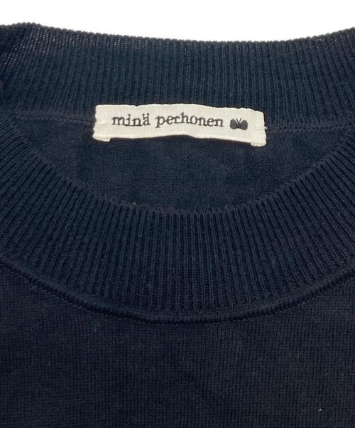 mina perhonen（ミナ ペルホネン）mina perhonen (ミナ ペルホネン) サマーニット セーター ブラック サイズ:36の古着・服飾アイテム