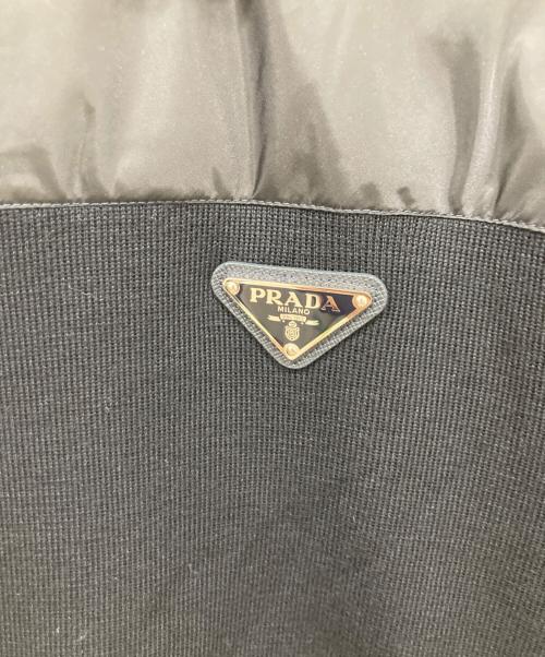 PRADA（プラダ）PRADA (プラダ) 異素材切替フードパーカー ネイビー サイズ:50の古着・服飾アイテム